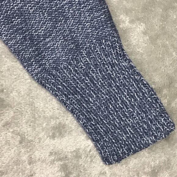 RDI Womens XS Blue Cardigan Sweater Elbow Patches Pockets Cotton Blend NWT - Picture 7 of 10